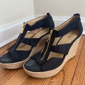 Michael Kors Black Wedges